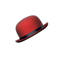 Red Bowler hat